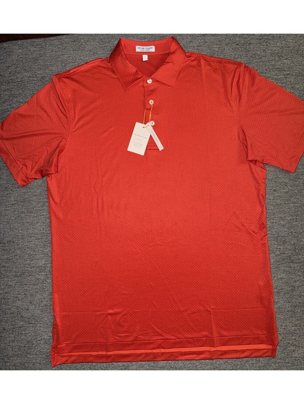 Peter Millar Golf Polo Men’s M Summer Comfort Crown Sport Orange (ORA6) $145 New